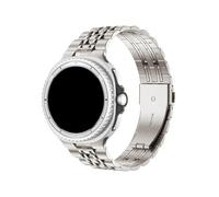 EMAIGlPO Correas de metal compatibles con for Samsung Galaxy Watch 8/8 Classic de 40 mm, 44 mm y 46 mm, de acero inoxidable.(Starlight,For Watch 8 Classic 46mm)