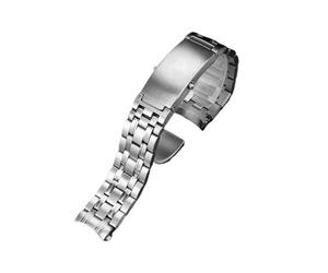 EMAIGlPO Correas de reloj de acero inoxidable compatibles con for Omega 300 Speedmaster Planet Ocean, pulsera for hombre.(9 silver,22mm)