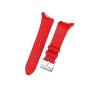 EMAIGlPO Correas de reloj de silicona aptas for correa de reloj for Hamilton serie Adventure H246551 H246150 aptas for Elvis Presley Black Man Correa 25mm(Red-steel)