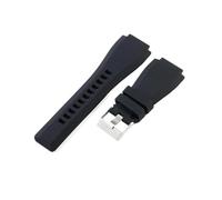 EMAIGlPO Correas de silicona deportivas resistentes al sudor compatibles con for Bell Ross BR01 BR03 de 24 mm(Black-ST-K3,24mm)