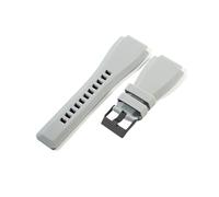 EMAIGlPO Correas de silicona deportivas resistentes al sudor compatibles con for Bell Ross BR01 BR03 de 24 mm(Gray-BK-K3,24mm)