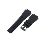 EMAIGlPO Correas de silicona deportivas resistentes al sudor compatibles con for Bell Ross BR01 BR03 de 24 mm(Black-BK-K3,24mm)