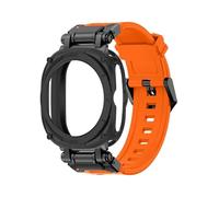 EMAIGlPO Estuche metálico + correa compatible con for Samsung Galaxy Watch 7, correa de silicona TPU ultra suave.(BOB)