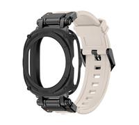 EMAIGlPO Estuche metálico + correa compatible con for Samsung Galaxy Watch 7, correa de silicona TPU ultra suave.(BStarB)