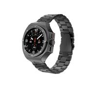 EMAIGlPO Kit de modificación compatible con for Samsung Galaxy Watch 7 Ultra de 47 mm, caja de metal de acero inoxidable, correa y bisel, accesorio(Black)