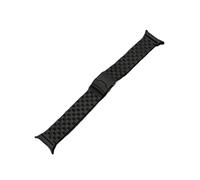 EMAIGlPO Pulsera apta for Samsung Galaxy Watch 7 Ultra 47mm ultra Band, correa de reloj de acero inoxidable for negocios, correa for hombre con extremo curvado y sin espacios(Black)