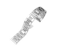 EMAIGlPO Pulsera de acero inoxidable 316L compatible con pulseras for TANK Solo de 16 mm, 17,5 mm, 22 mm, 20 mm y 23 mm(BLACK WHITE,20mm)