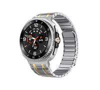 EMAIGlPO Pulsera de acero inoxidable compatible con for Samsung Galaxy Watch 8 de 40/44 mm y correa clásica de 8 mm.(Silver gold,For Galaxy 8 Classic 46mm)