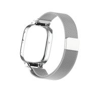 EMAIGlPO Pulseras de metal compatibles con for Honor Watch 4 Pulsera de acero inoxidable Correa de reloj + Accesorios de caja(Milan Silver)