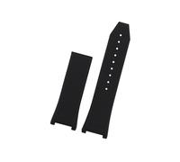 EMAIGlPO Reloj de silicona cóncavo con accesorios aptos for Ferragamo Sports Series F80, correa de reloj for hombre, correa de reloj de goma resistente al agua F-80 de 26mm(Black-no buckle)