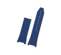 EMAIGlPO Reloj de silicona cóncavo con accesorios aptos for Ferragamo Sports Series F80, correa de reloj for hombre, correa de reloj de goma resistente al agua F-80 de 26mm(Blue-no buckle)