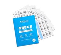 Emalla GRECE - Vendaje para el cuidado posterior del tatuaje, 0.01 mm, cinta de cobertura de tatuaje de segunda piel, paquete de 10 unidades de 6 x 4 pulgadas para curación inicial