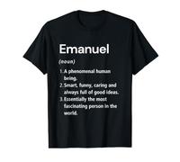 Emanuel Definición de Nombre Diccionario Divertido Camiseta gráfica económica