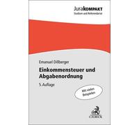 Emanuel Dillberge Einkommensteuer und Abgabenordnung (Jura kompakt (Tapa blanda)