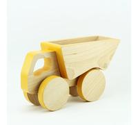 Emanuel Rufo Cochecito de Madera para Empujar, camión Amarillo para niños pequeños