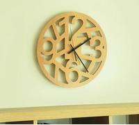 Emanuel Rufo Reloj de Pared con diseño Moderno, Hecho a Mano en Madera, Decoración para el hogar, Regalo para casa
