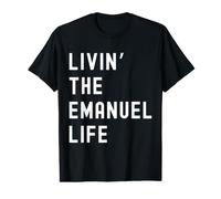 Emanuel viviendo la Vida de Emanuel Nombre Divertido Camiseta gráfica económica