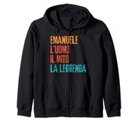 Emanuele L'Uomo Il Mito La Leggenda Festa di Compleanno Sudadera con Capucha