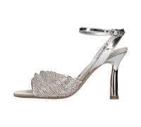 Emanuelle Vee - Sandalias de raso y pedrería - Shoes - Mujer - Gris - 41 EU -