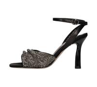 Emanuelle Vee - Sandalias de satén y pedrería - Shoes - Mujer - Negro - 39 EU -