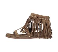 Emanuelle Vee - Sandalias Planas de Ante - Shoes - Mujer - Marrón - 36 EU -