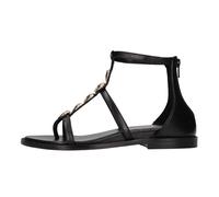 Emanuelle Vee - Sandalias Planas de Cuero - Shoes - Mujer - Negro - 37 EU -
