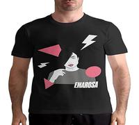 Emarosa Men's Fashion Tops Short Sleeve T-Shirt Crew Neck Cotton tee Black 3XL