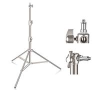 EMART 2,8M Trípode de Iluminación de Acero Inoxidable, Trípode de Resorte de Alta Resistencia con Adaptador Universal de 1/4" a 3/8" para Estudio Fotográfico, Softbox, Paraguas, Flash