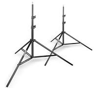 EMART 2 Pack Soporte de Luz 260cm, Light Stand de Aluminio Estable, Trípode Fotográfico, Ideal para Estudios, Softboxes, Monolights y Otros Equipos Fotográficos