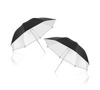 EMART 2 x 33 "fotografía iluminación de estudio fotográfico Flash reflectante negro/plata paraguas