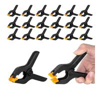 EMART 20Pcs Pinzas Fondo Fotografia de Muselina Clips de Sujecion 7,62cm Abrazaderas de Resorte para Fondos de Estudio Fotográfico