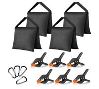 EMART 4 Sacos de Arena y 6 Clips de Resorte Resistentes de 11,4 cm