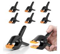 EMART 6Pcs Abrazaderas de Resorte Nylon 11,4cm Pinzas de Resorte Abrazaderas de Sujeción para Fondos de Estudio Fotográfico