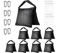 EMART 8 Pcs Bolsas de Arena Resistente para Estudio de Fotografía y Video, Trípode, Jardín - Negro