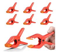 EMART Abrazaderas de Resorte 6Pcs Nylon 11,4cm Pinzas de Resorte-Rojo