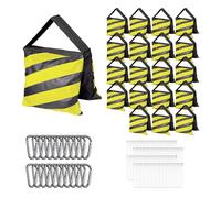 EMART Bolsa de arena resistente, bolsas de peso, diseño de alforja para estudio fotográfico, soporte de luz, trípode, patio al aire libre, deportes, juegos de películas, producciones en vivo (amarillo