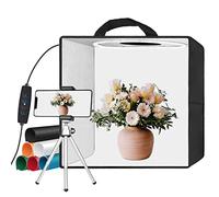 EMART Caja de Luz Fotográfica 30x30cm Estudio Fotográfico con 120 Luces LED