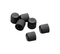 Emart EM-BS2030, EM-LS703-2, Tuercas de plástico de rosca hembra de 1/4", para soportes de luz de punta de tornillo de 1/4", proteger la punta roscada del vástago (6 piezas)