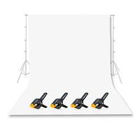 EMART Fondo Fotográfico Blanco 3 x 3,6 m Estudio Fotográfico Fondo Blanco