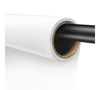 EMART Fondo Fotográfico Blanco, Rollo de Papel Telón de Pared | 1,3 x 4,9 m | Mate Sin Costuras para Sesión de Fotos, Fotografía de Producto, Retrato