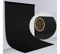 EMART Fondo Fotográfico Negro, 1,3x4,9m Rollo de Papel Telón de Pared