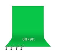 EMART Pantalla Verde 1,8 x 2,8 m Fondo Verde Poliéster Cromática Plegable