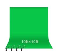 EMART Pantalla Verde 3x3 m Fondo Verde Poliéster Cromática Plegable