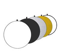 EMART Reflector de Luz 5 en 1, Reflector Fotográfico Plegable de 60cm con Bolsa de Transporte, Apto para Uso en Estudio, Difusor, Iluminación Exterior, Selfies, Fotografía Bodas