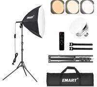 EMART Softbox 54cm Estudio Fotográfico 85 W LED Kit de Iluminación