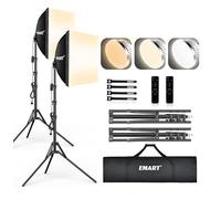 EMART Softbox Set, Kit Soft Box per Studio Fotografico de 40x40cm - 2 Pack