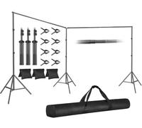 EMART Soporte de Fondo, 6x2,1m Soporte Fondo Fotográfico Ajustable