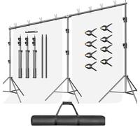 EMART Soporte de Fondo de Fotografía 3x6m, Sistema de Estudio Fotográfico