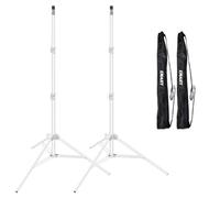 EMART Soporte de luz de 7 pies para fotografía, Color Blanco, Soporte de trípode portátil para Fotos y Video, Soporte de iluminación con Funda de Transporte para cámara, softbox de Flash, Paraguas