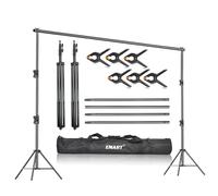 EMART Soporte Fondo Fotográfia 2,8x3m,Kit Sistema Soporte Fondo Ajustable